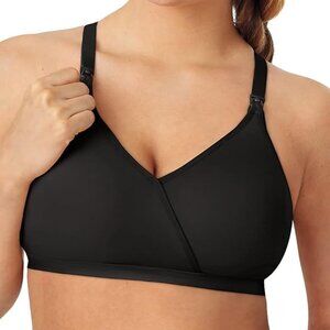 NWT Playtex Maternity & Nursing Shaping T-Shirt Wirefree Bra Black Size 2XL XXL
